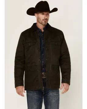 Cody James Men's Road Dust Washed Oil Skin Long Jacket
